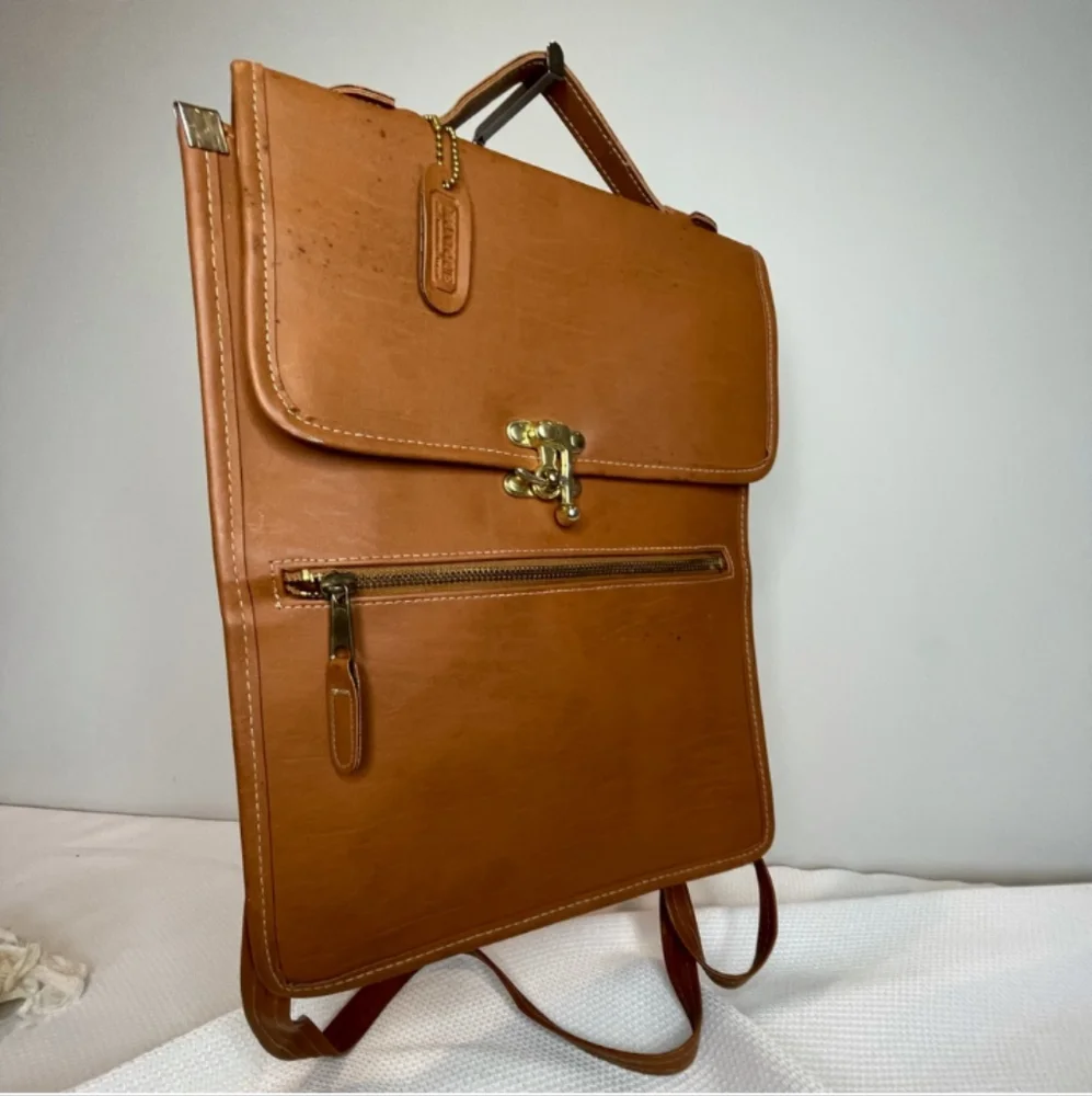 Vintage Monique Leather crossbody satchel